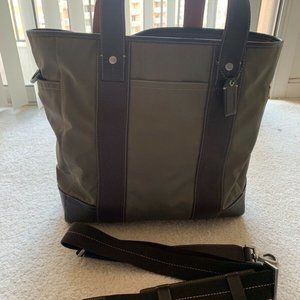 COACH TSN Hamptons Weekender Green Tote Handle